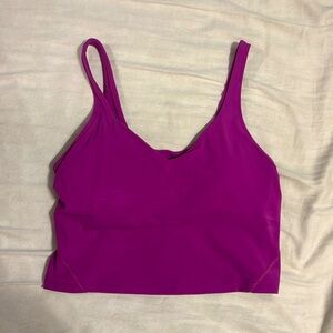lululemon align tank purple size 8